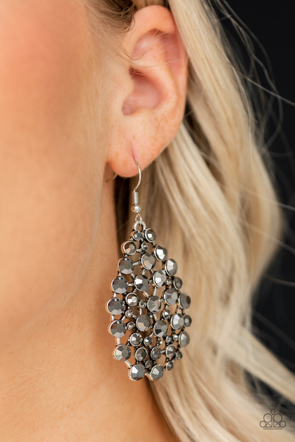 Start With a Bang Silver Earring Paparazzi Accessories