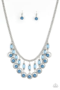 blue,Cool Cascade Blue Necklace