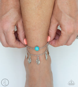 turquoise,Earthy Explorer Blue Anklet
