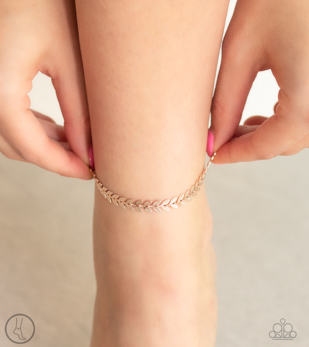 West Coast Goddess Rose Gold Anklet Paparazzi Accessories