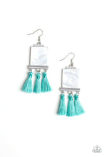 Load image into Gallery viewer, Tassel Retreat Blue Earring Paparazzi Accessories