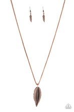 Load image into Gallery viewer, Feather Foyager Copper Necklace Paparazzi Accessories