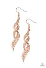 Load image into Gallery viewer, On Fire Copper Earring Paparazzi Accessories