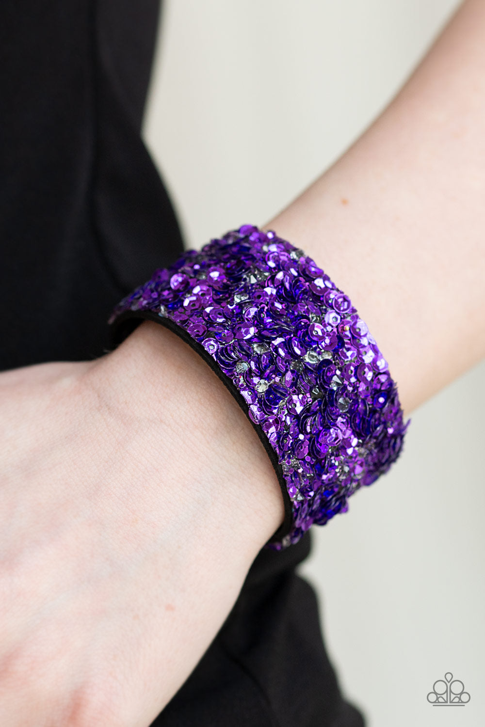 Starry Sequins Purple Wrap Bracelet Paparazzi Accessories