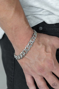Lobster Claw Clasp,silver,On the Ropes Silver Bracelet
