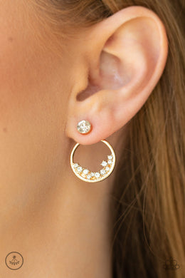 Rich Blitz - Gold Earrings Paparazzi Accessories