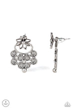 Load image into Gallery viewer, Garden Spindrift Silver Jacket Earring Paparazzi Accessories