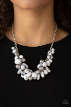 Load image into Gallery viewer, Full Out Fringe - White Necklace Paparazzi Accessories