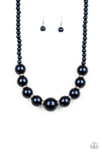 Load image into Gallery viewer, Soho Socialite Blue Pearl Necklace Paparazzi Accessories