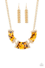 Load image into Gallery viewer, Haute Blooded Yellow Neckace Paparazzi Accessories