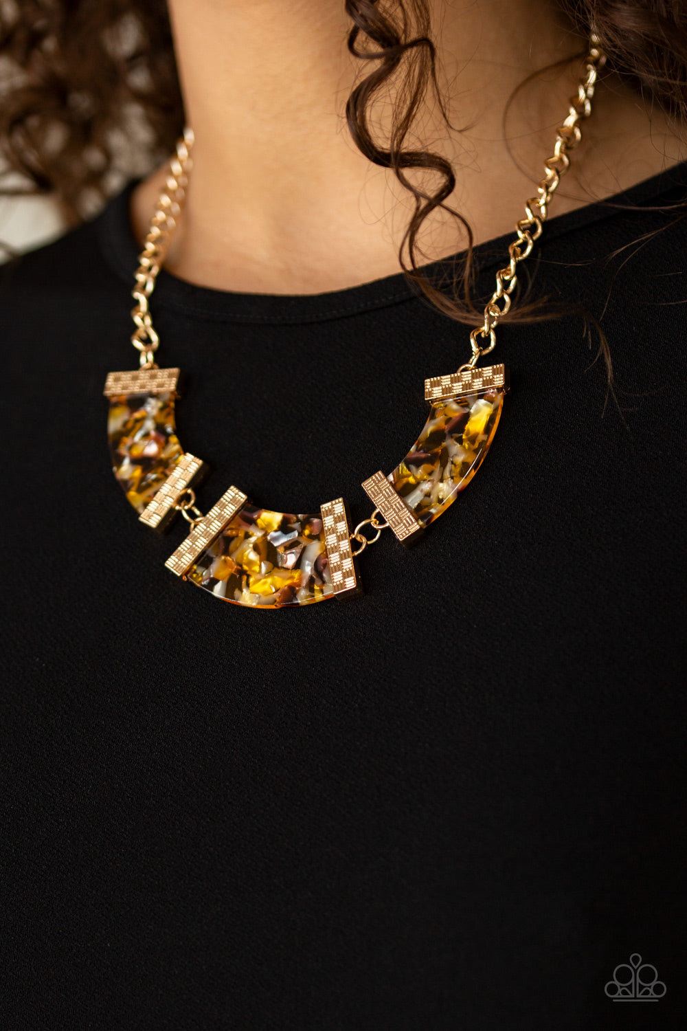 Haute Blooded Yellow Neckace Paparazzi Accessories