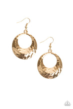Load image into Gallery viewer, Savory Shimmer Gold Earring Paparazzi Accessories