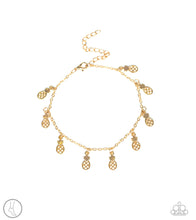 Load image into Gallery viewer, Sand and Sunshine Gold Anklet Paparazzi Accessories