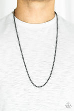 Load image into Gallery viewer, Jump Street - Black Gunmetal Necklace Paparazzi Accessories