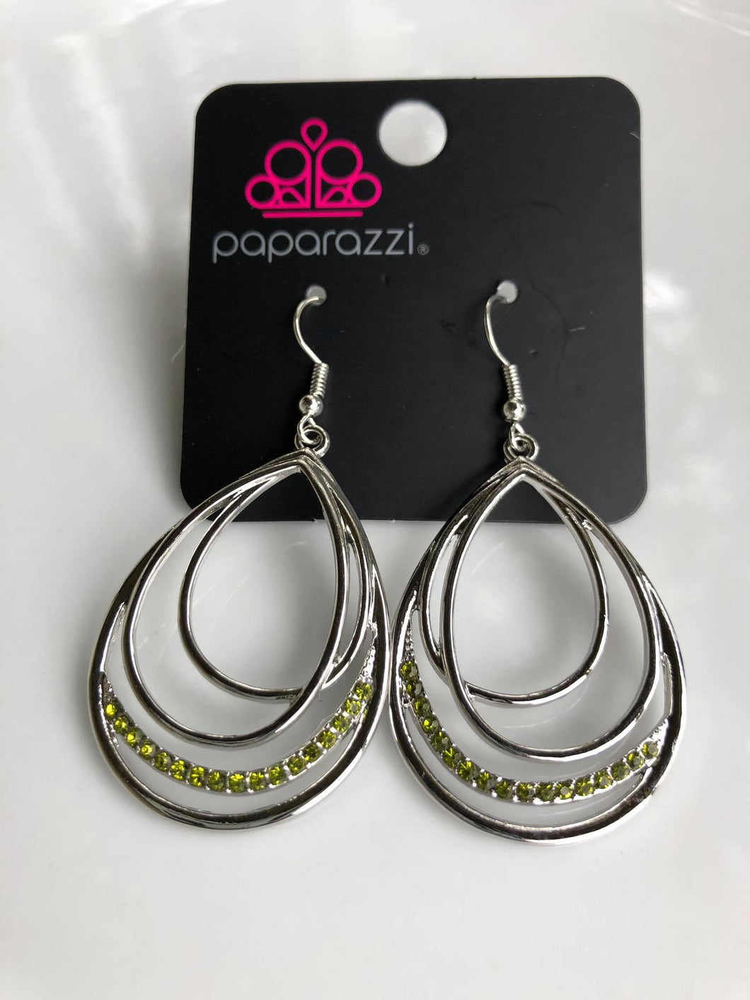Start Each Day With A Sparkle Green Earring Paparazzi Accessories