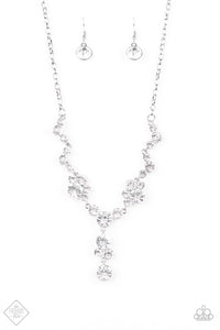 rhinestones,short necklace,white,Inner Light White Necklace