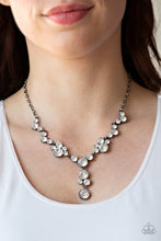 Load image into Gallery viewer, Inner Light - Black Gunmetal Rhinestone Necklace Paparazzi Accessories
