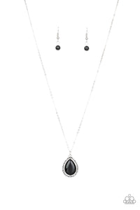 black,hematite,rhinestones,short necklace,In Glow Spirits Black Necklace