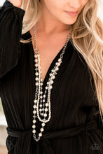 Load image into Gallery viewer, New York City Chic White Pearl Necklace Paparazzi Accessories