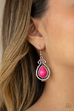 Load image into Gallery viewer, Canyon Scene Pink Earrings Paparazzi Accessories
