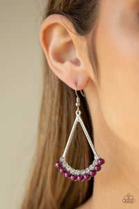 purple,rhinestones,Top to Bottom - Purple Earrings