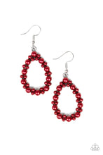 Load image into Gallery viewer, Pearl Spectacular Red Earring Paparazzi Accessories