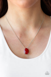 red,rhinestones,Extra Ice Red Necklace