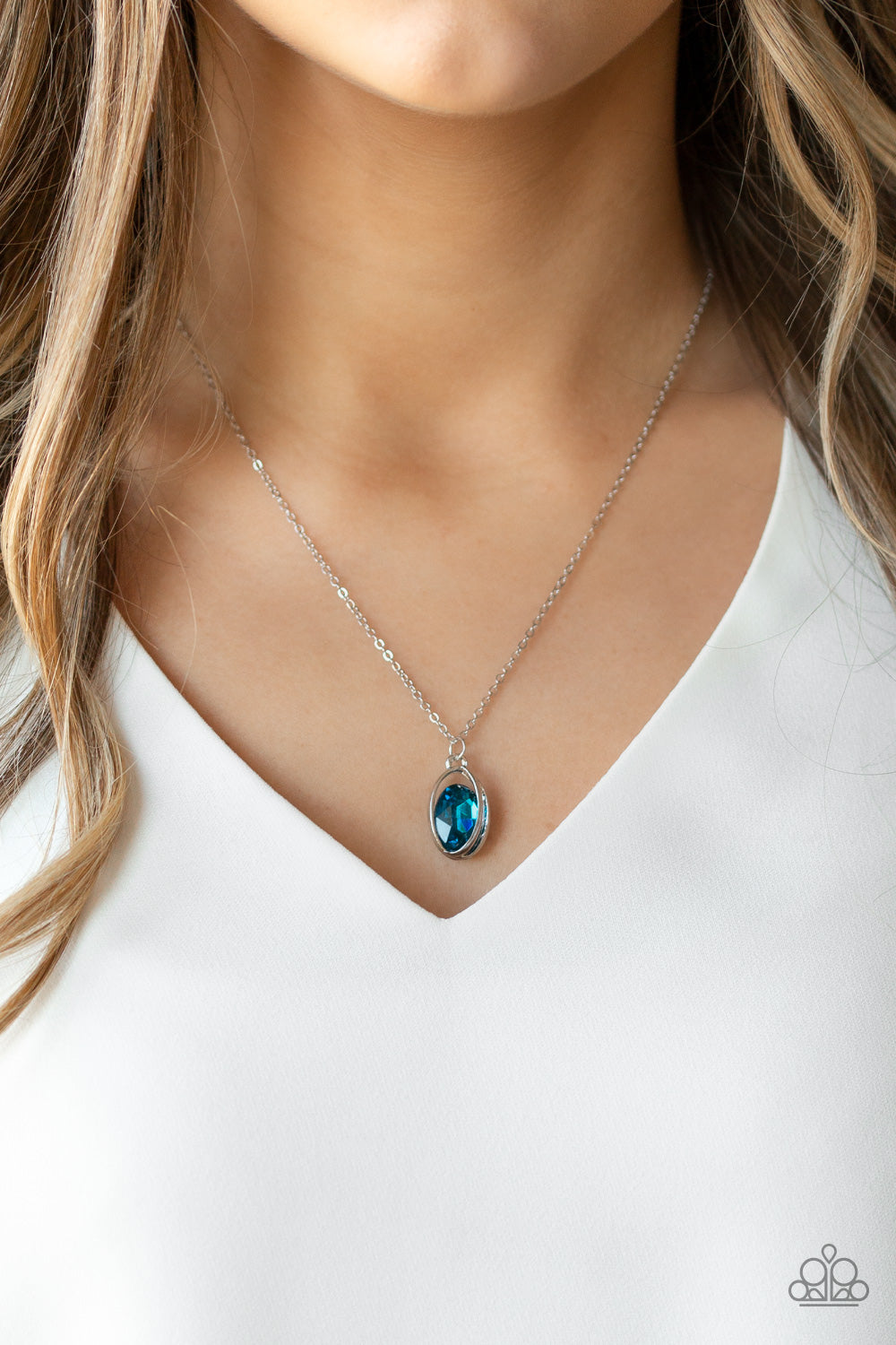 Timeless Tranquility Blue Necklace Paparazzi Accessories