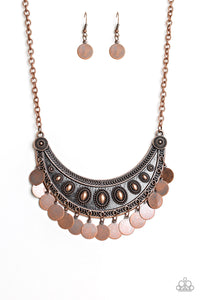 copper,short necklace,CHIMEs Up Copper Necklace