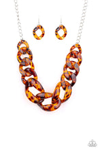 Load image into Gallery viewer, Red Haute Mama Brown Acrylic Necklace Paparazzi Accessories