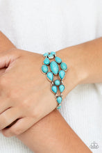 Load image into Gallery viewer, Blooming Prairies Blue Bracelet Paparazzi Accessories