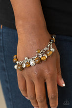 Load image into Gallery viewer, Glassy Glow Brown Bracelet Paparazzi Accessories