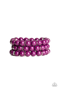 purple,stretchy,Chroma Collision Purple Bracelet