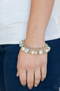 Hearts,Pearls,white,Cupid Couture White Bracelet
