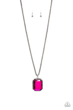 Load image into Gallery viewer, Let Your Heir Down Pink Gunmetal Necklace Paparazzi Accessories