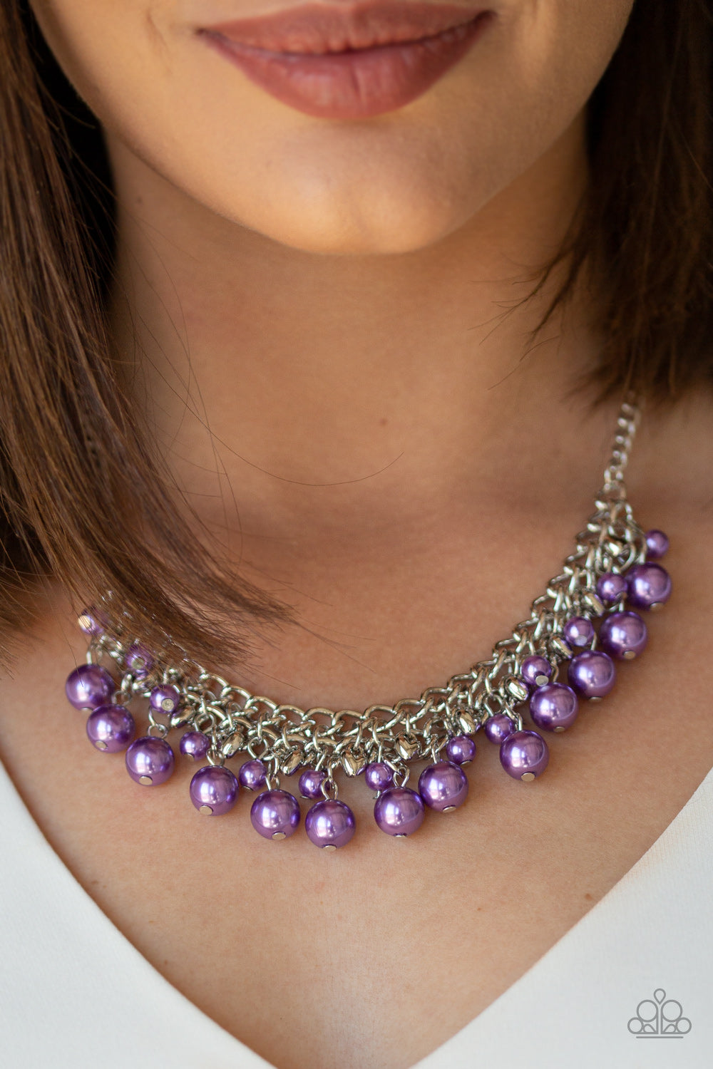 Duchess Dior Purple Pearl Necklace Paparazzi Accessories