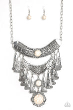 Load image into Gallery viewer, Sahara Royal White Necklace Paparazzi Accessories