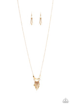 Load image into Gallery viewer, Trendsetting Trinket Gold Necklace Paparazzi Accessories