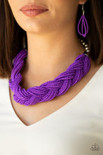Load image into Gallery viewer, The Great Outback Purple Seed Bead Necklace Paparazzi Accessories