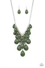 Load image into Gallery viewer, Shop Til You TEARDROP Green Necklace Paparazzi Accessories