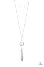 Load image into Gallery viewer, Sparkling Spectacle White Cat&#39;s Eye Necklace Paparazzi Accessories