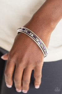 Bangles,purple,rhinestones,Heir Toss Purple Bangle Bracelet