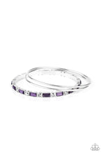 Load image into Gallery viewer, Heir Toss Purple Bangle Bracelet Paparazzi Accessories