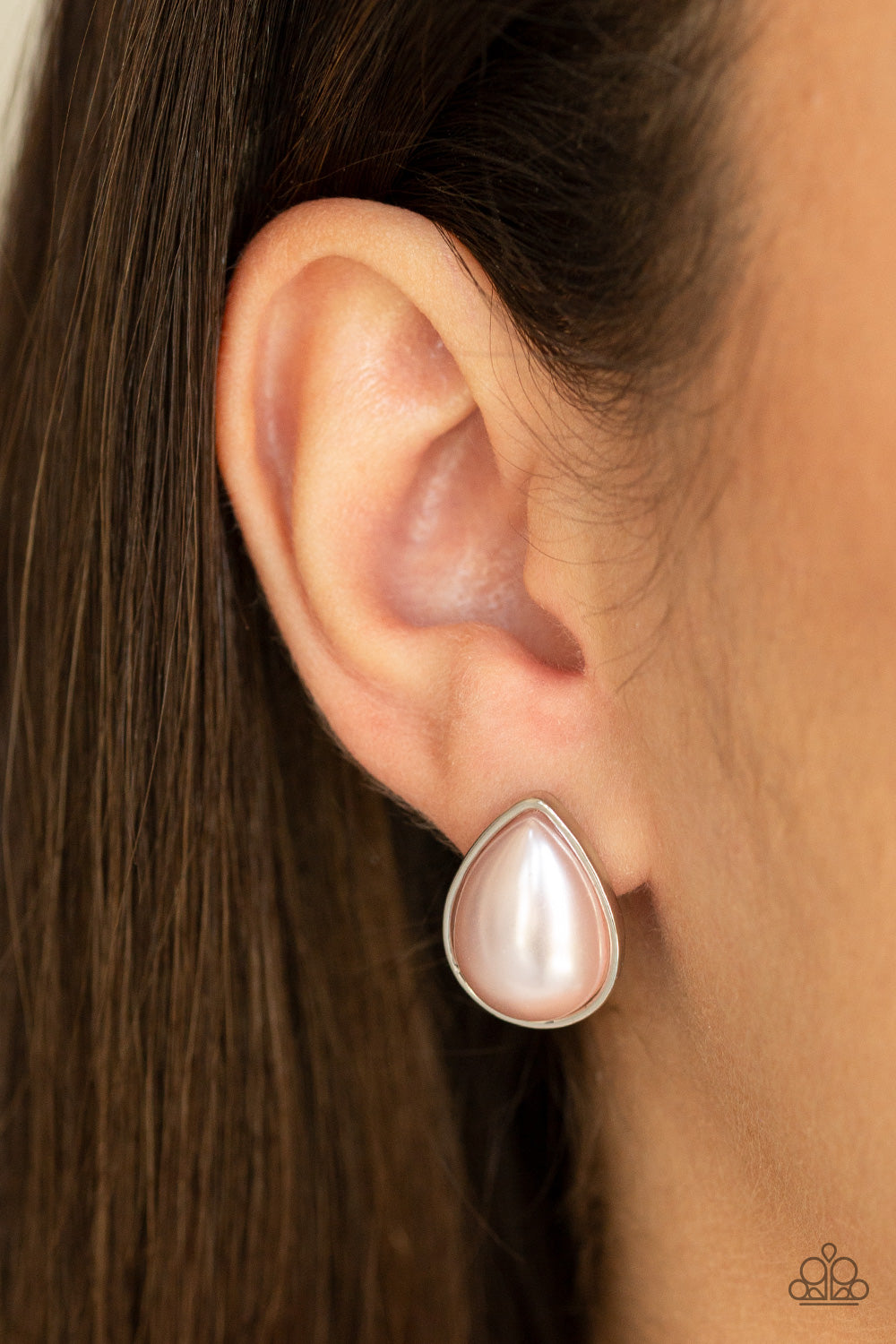 SHEER Enough - Pink Pearl Post Earrings Paparazzi Accessories