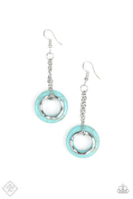 Load image into Gallery viewer, Mojave Oasis Blue Earring Paparazzi Accessories