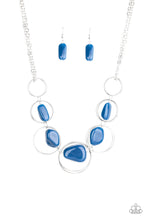 Load image into Gallery viewer, Travel Log Blue Necklace Paparazzi Accessories