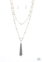 Load image into Gallery viewer, Social Hour White Pearl Necklace Paparazzi Accessories