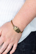 Load image into Gallery viewer, A Full Heart Brass Leather Bracelet Paparazzi Accessories