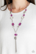 Load image into Gallery viewer, Ever Enchanting Purple Necklace Paparazzi Accessories
