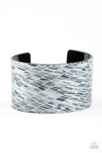 Load image into Gallery viewer, Vogue Revamp Silver Acrylic Cuff Bracelet Paparazzi Accessories